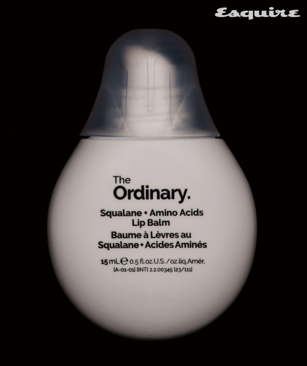 촉촉한 로션 질감의 스쿠알란 + 아미노 애시즈 립밤 15mL/1만3700원 디오디너리.