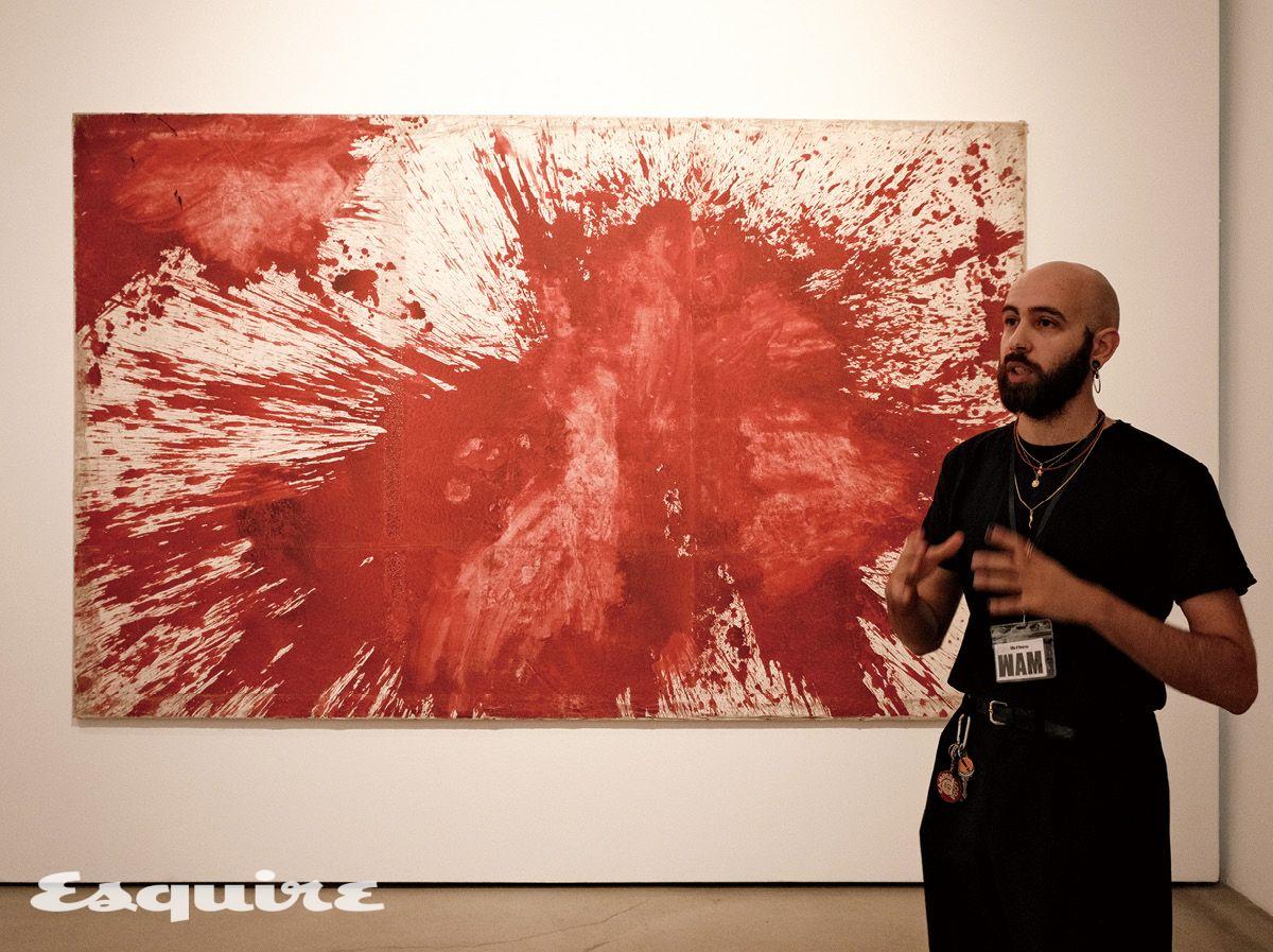 비엔나 행동주의미술관에 걸린 헤르만 니치의 작품.