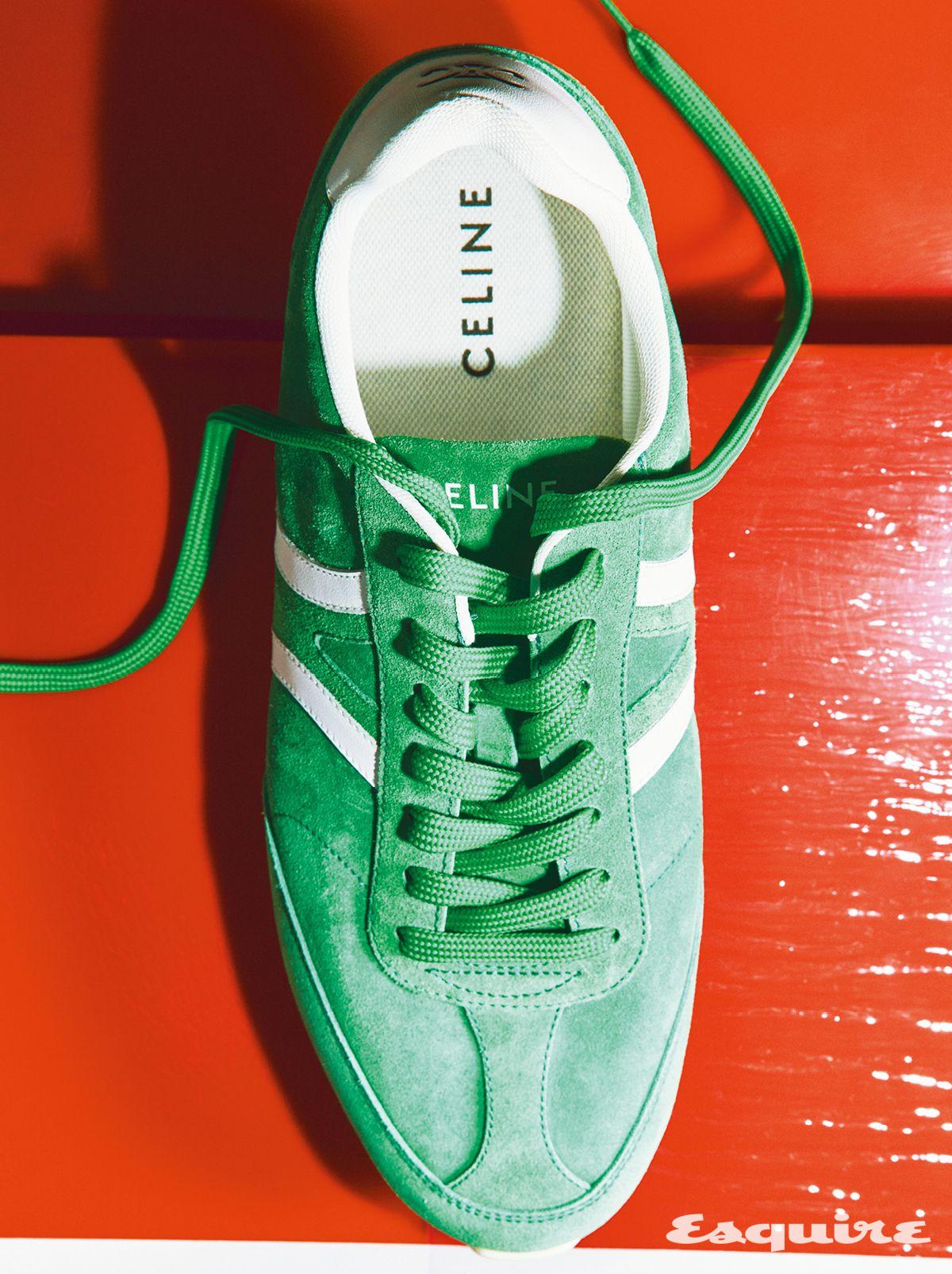 스웨이드 트리옹프 조거 로 레이스업 스니커즈 120만원 셀린느 옴므.