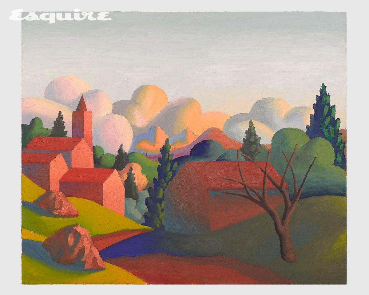 'Aprile', 2000, Oil on canvas, 50 x 60 cm. ⓒ Archivio Salvo Courtesy of Archivio Salvo and Gladstone