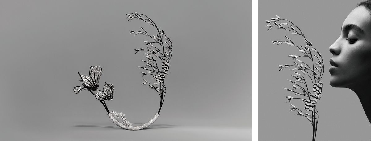 Composition N°4 – Cyclamens, Oat, Caterpillar, Butterfly