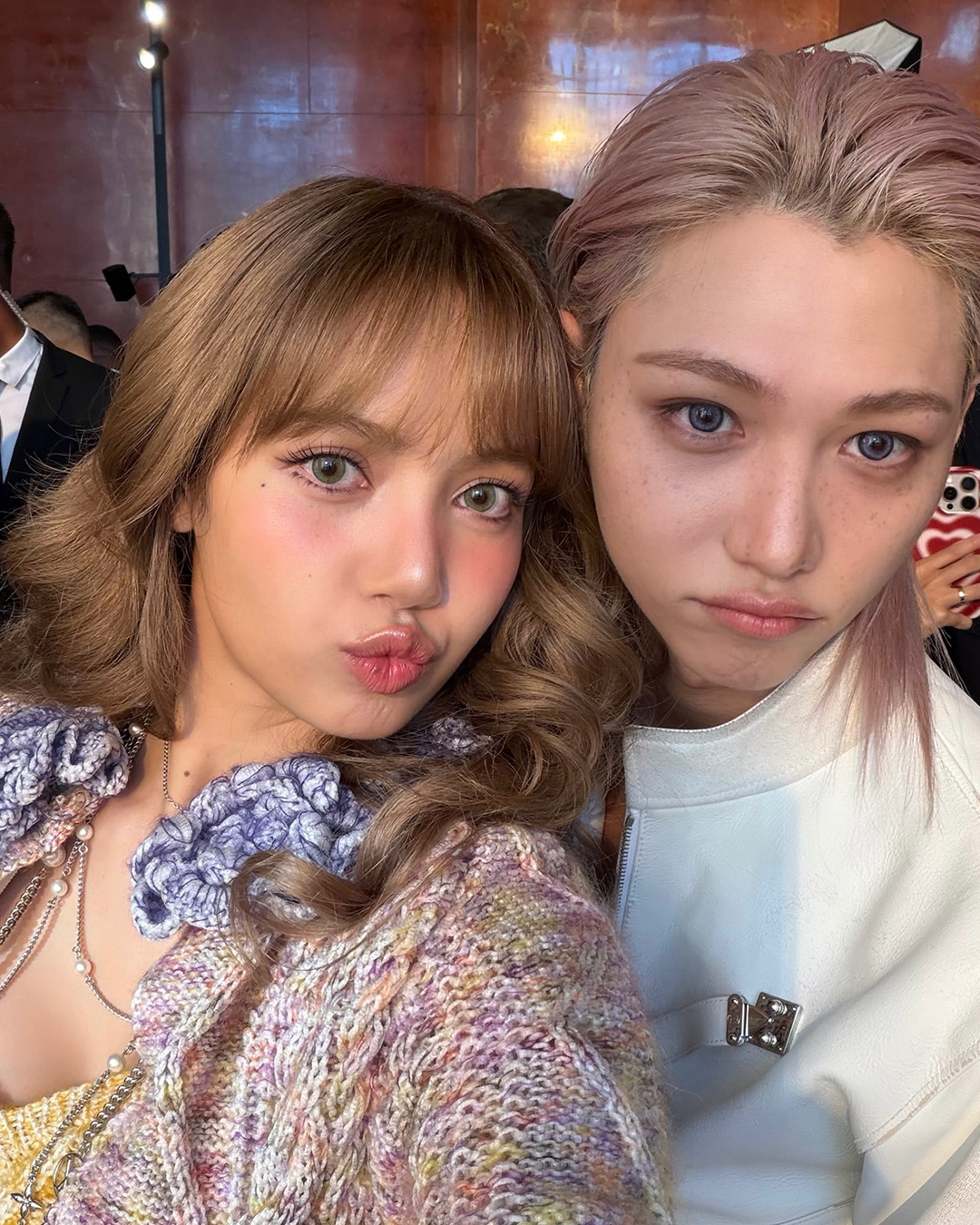 인스타그램 @lalalalisa_m, @yong.lixx/블랙핑크 리사&스트레이 키즈 필릭스 루이비통 