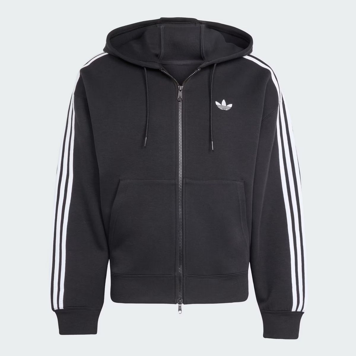 낫포너드의 디스트로이드 낫포너드 썬더 로고 피그먼트 후드 집업, 12만 9천원/ 아이다스 공식 홈페이지