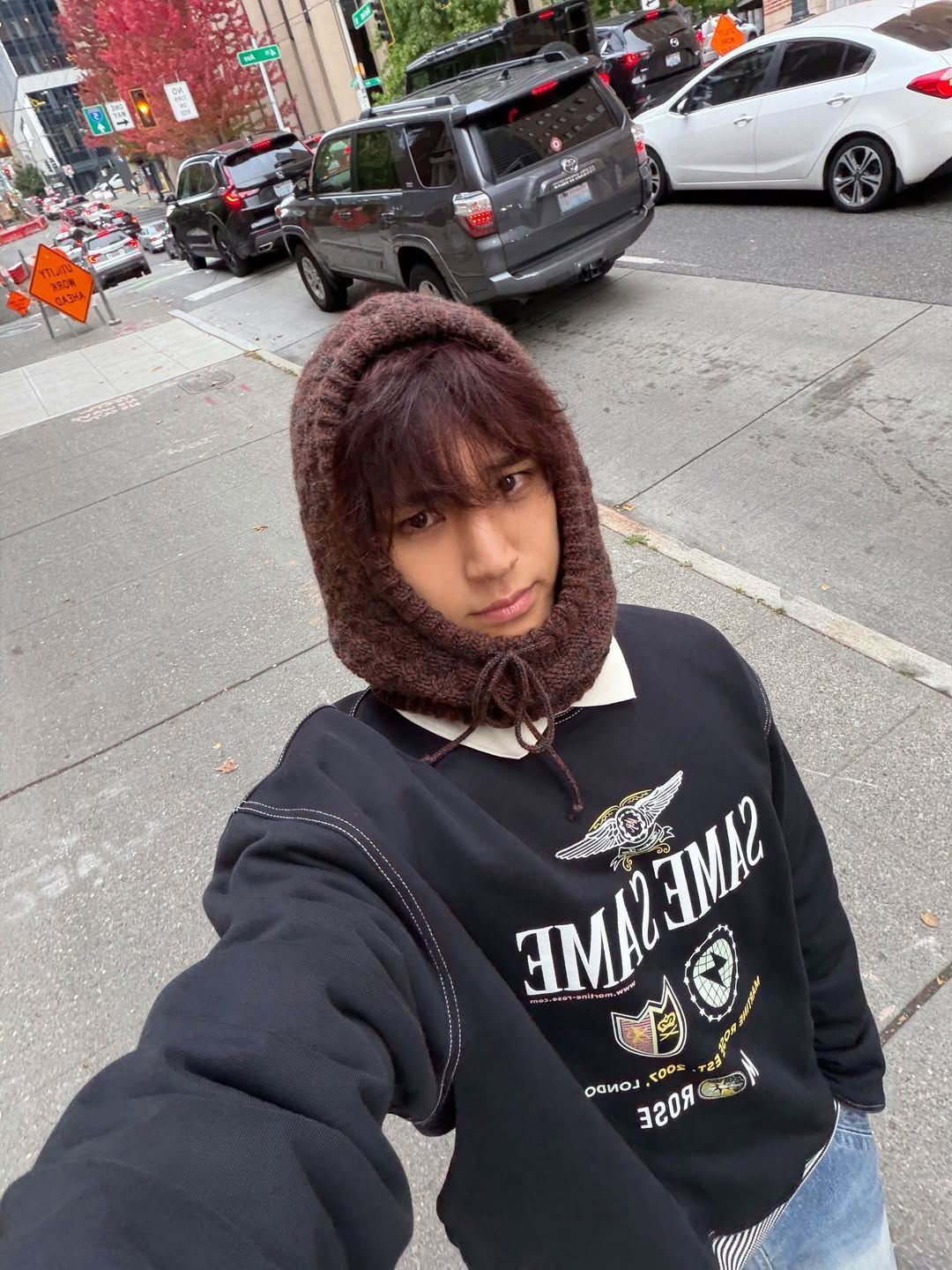 바라클라바를 착용한 세븐틴의 민규/ 인스타그램 @min9yu_k