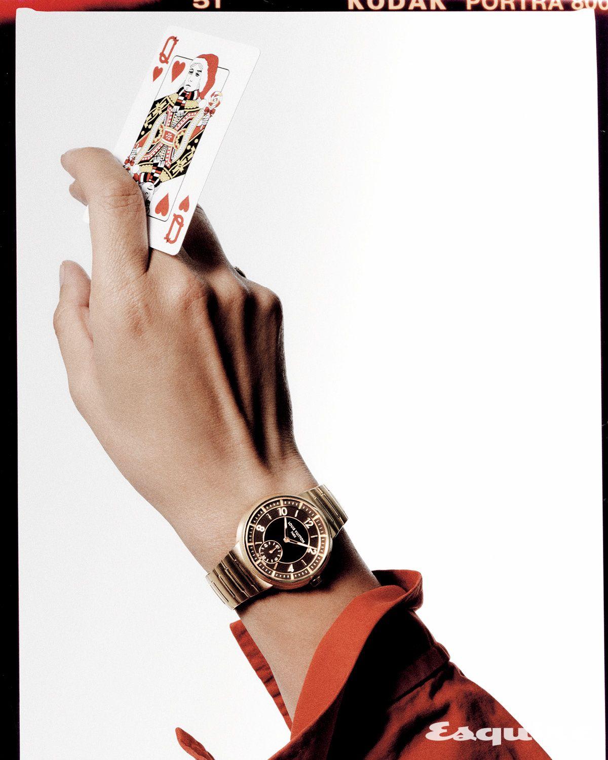 40mm 로즈 골드 케이스의 땅부르 워치 가격 미정 루이 비통.