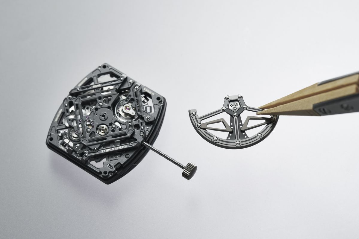 리차드 밀의 RM 30-01 모델에 탑재되어 있는 디클러처블 로터/ 출처 : 브랜드 제공