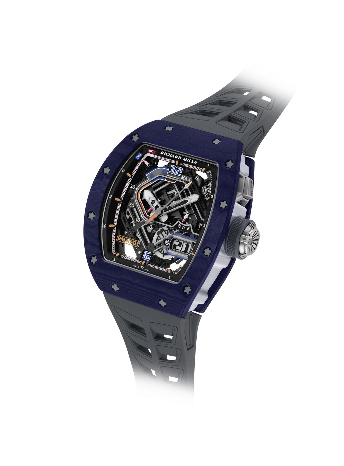 RM 30-01 다크 블루 쿼츠 TPT® 모델의 측면/ 출처 : 브랜드 제공