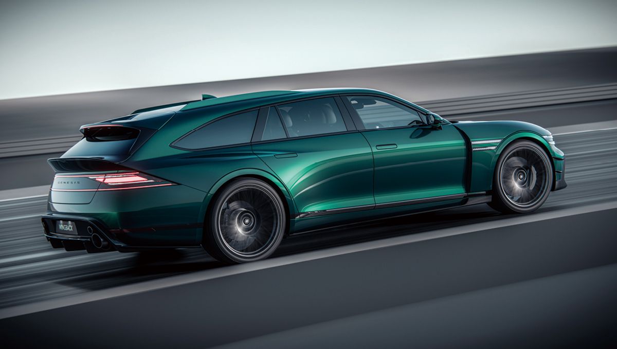 G90을 왜건 스타일로 재해석한 콘셉트카가 공개됐다. 왜건 마니아들의 가슴을 뛰게 만들기 충분한 디자인이다.