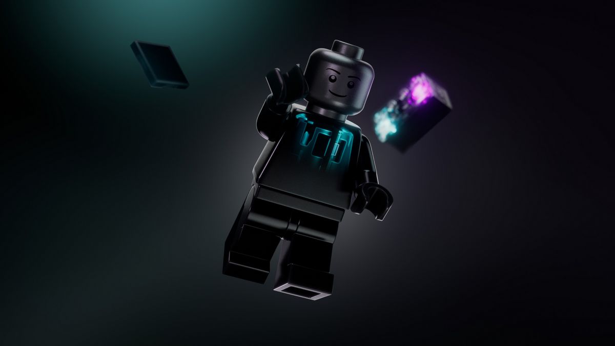 레고 스마트 플레이를 구성하는 스마트 태그, 스마트 미니피겨, 스마트 브릭(왼쪽부터 순서대로).