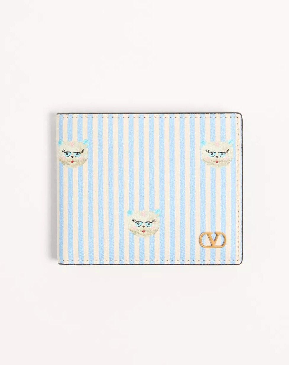 브이로고 시그니처 르 샤 드 라 메종 프린트 그레인 카프스킨 지갑