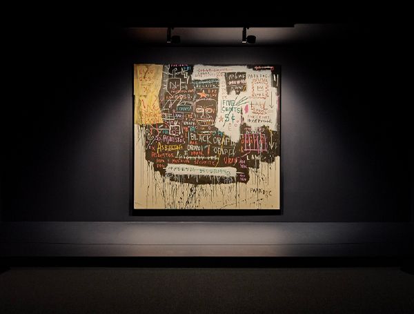 <장 미셸 바스키아: 과거와 미래를 잇는 상징적 기호들> 중 한 작품. / 출처: 동대문디자인플라자