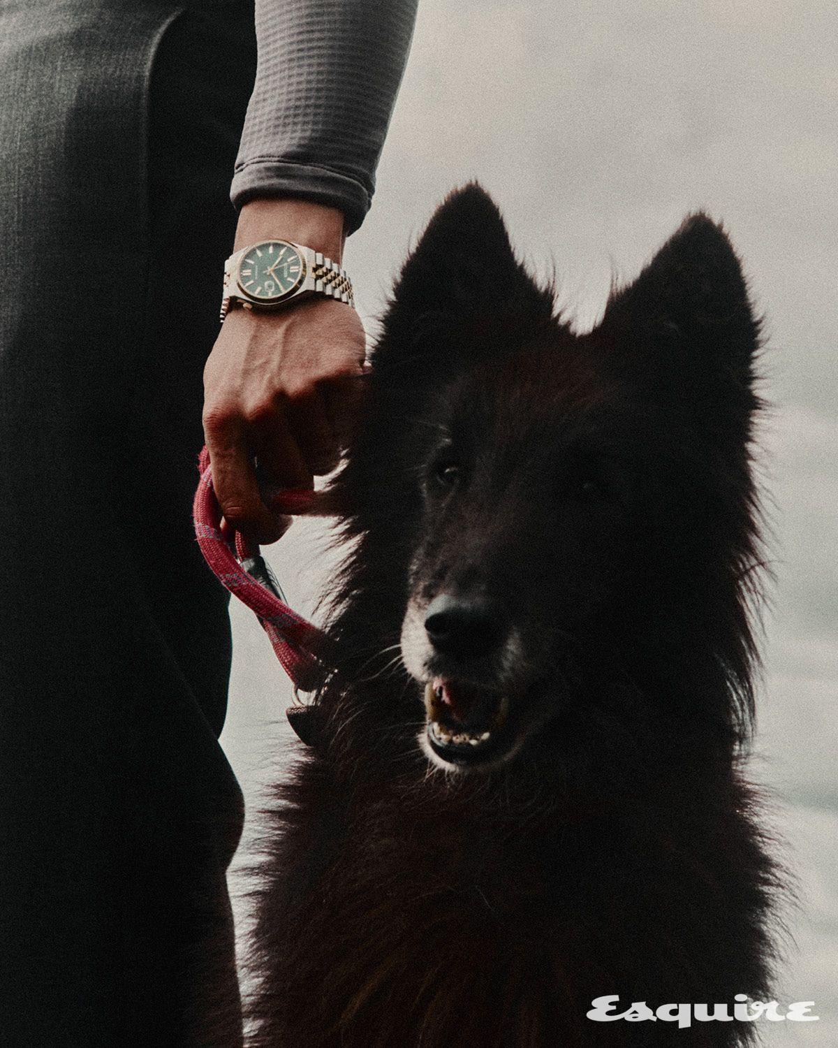 40mm 스틸 케이스의 츠요사 60 오토매틱 439파운드 시티즌. 톱 아크테릭스. 팬츠 던힐.