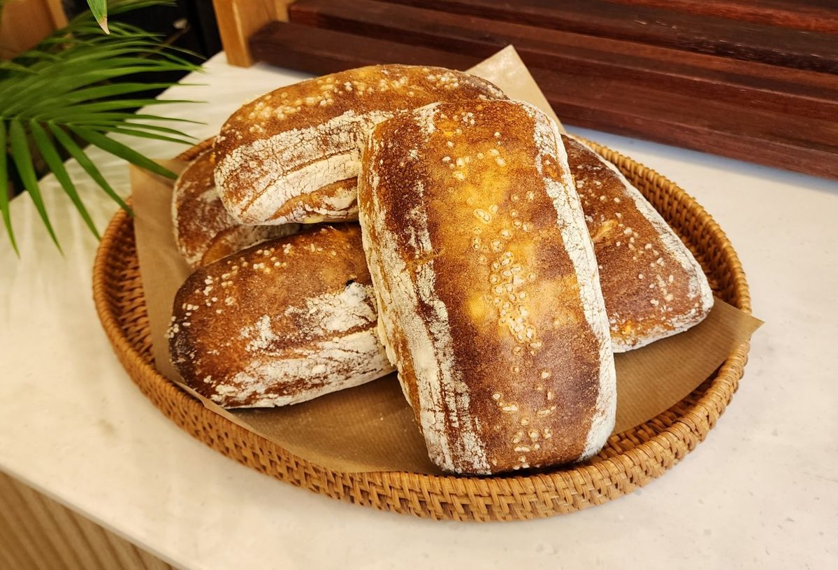 1라운드에서 선보인 ‘소금 치아바타’. | 이미지 출처: 수밀 블랑제리 네이버지도 업체 제공 이미지