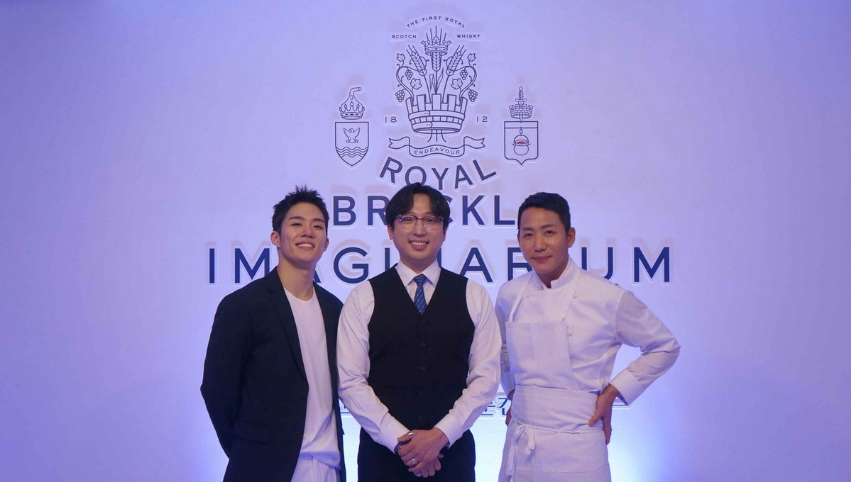 <Royal Brackla Imaginarium Vol.1 : Soundscape Salon>을 진행한 강민철 셰프, 박범석 바텐더, 고동훈 무용수 / 이미지 출처: 바카디 코리아