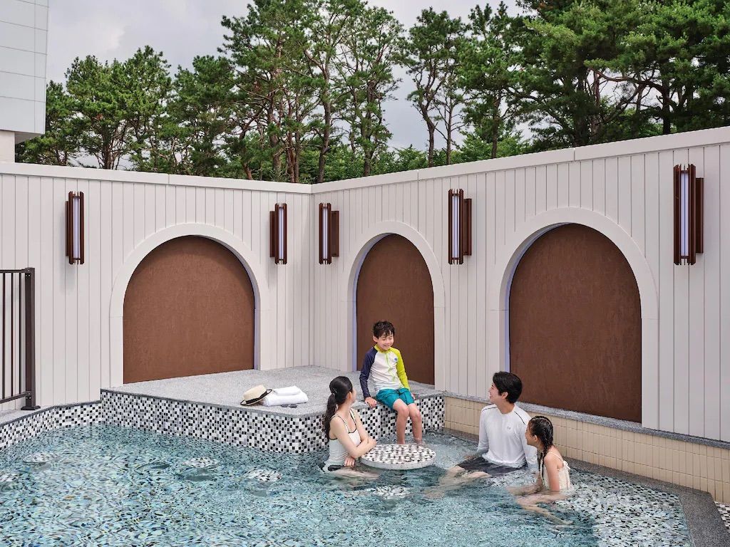 가족들과 함께 즐기기 좋은 스플라스 리솜의 노천탕