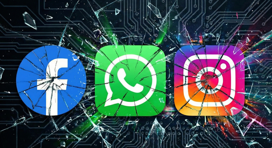 메타에서 발생한 장애로 페이스북, 왓츠앱, 인스타 모두 문제를 겪었다. / 출처: 제미나이 나노바나나 제작