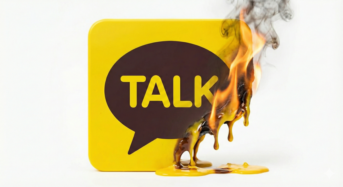 카카오톡의 모든 서비스가 정상화되기까지 약 5일이 걸렸다. / 출처: 제미나이 나노바나나 제작