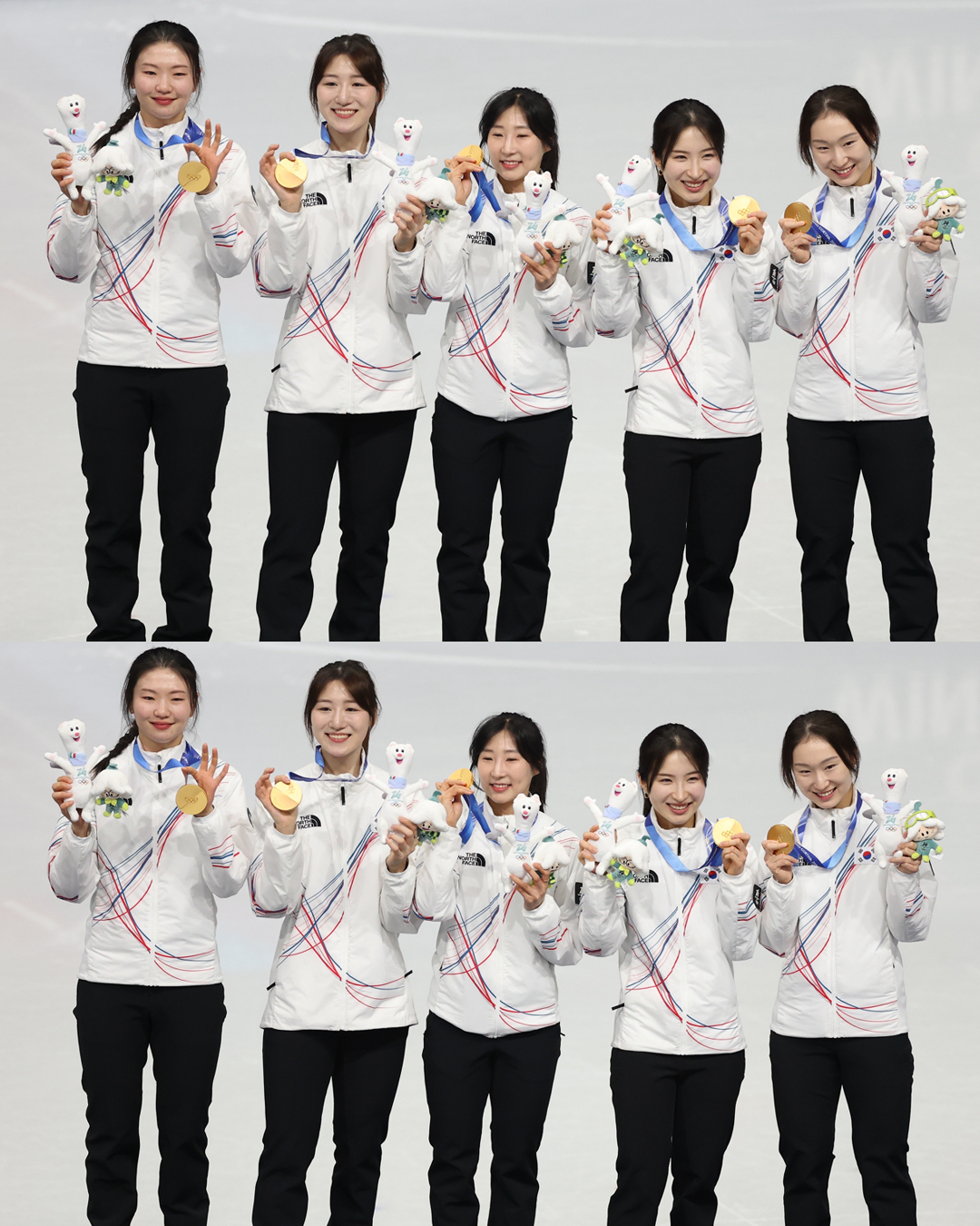 쇼트트랙 여자 3000m 계주에서 금메달을 획득한 대한민국 선수팀/ 이미지 출처: 게티이미지 코리아 