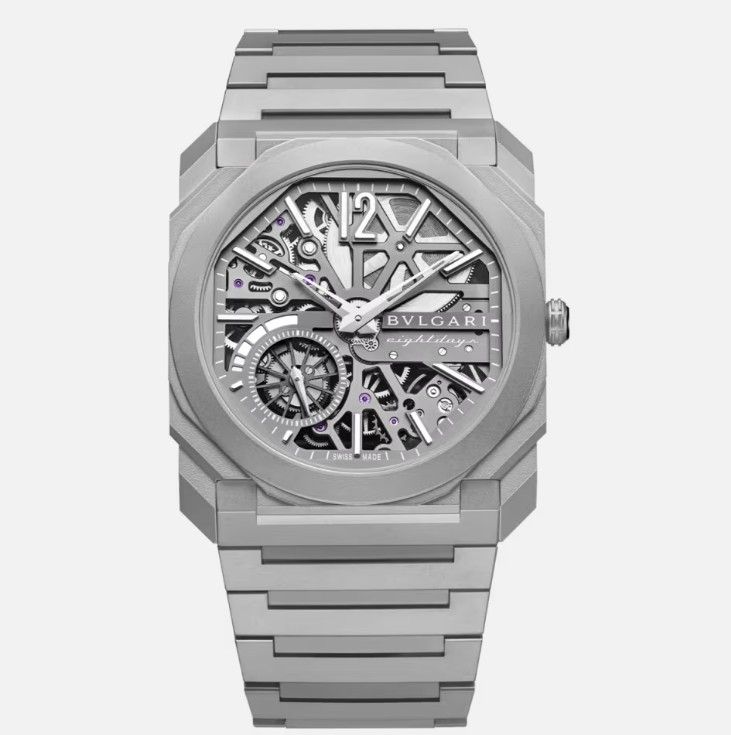2.50mm 두께를 자랑하는 불가리 옥토 피니씨모 스켈레톤 8 데이즈 / 이미지 출처: www.bulgari.com