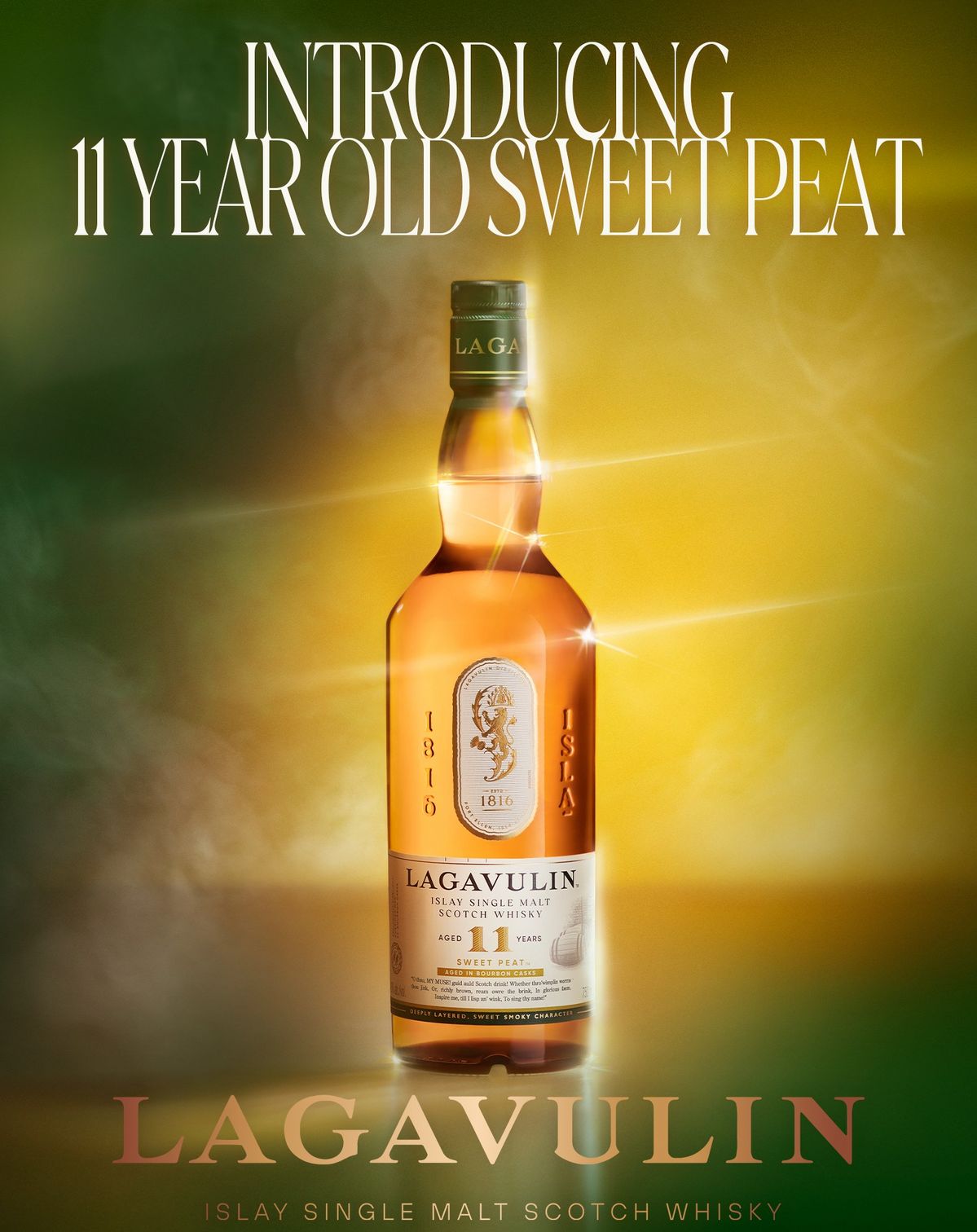 피트 위스키의 캐릭터에 달콤하고 부드러운 레이어가 어우러진 위스키 라가불린 11년 스윗 피트 / 사진 제공: 디아지오코리아
