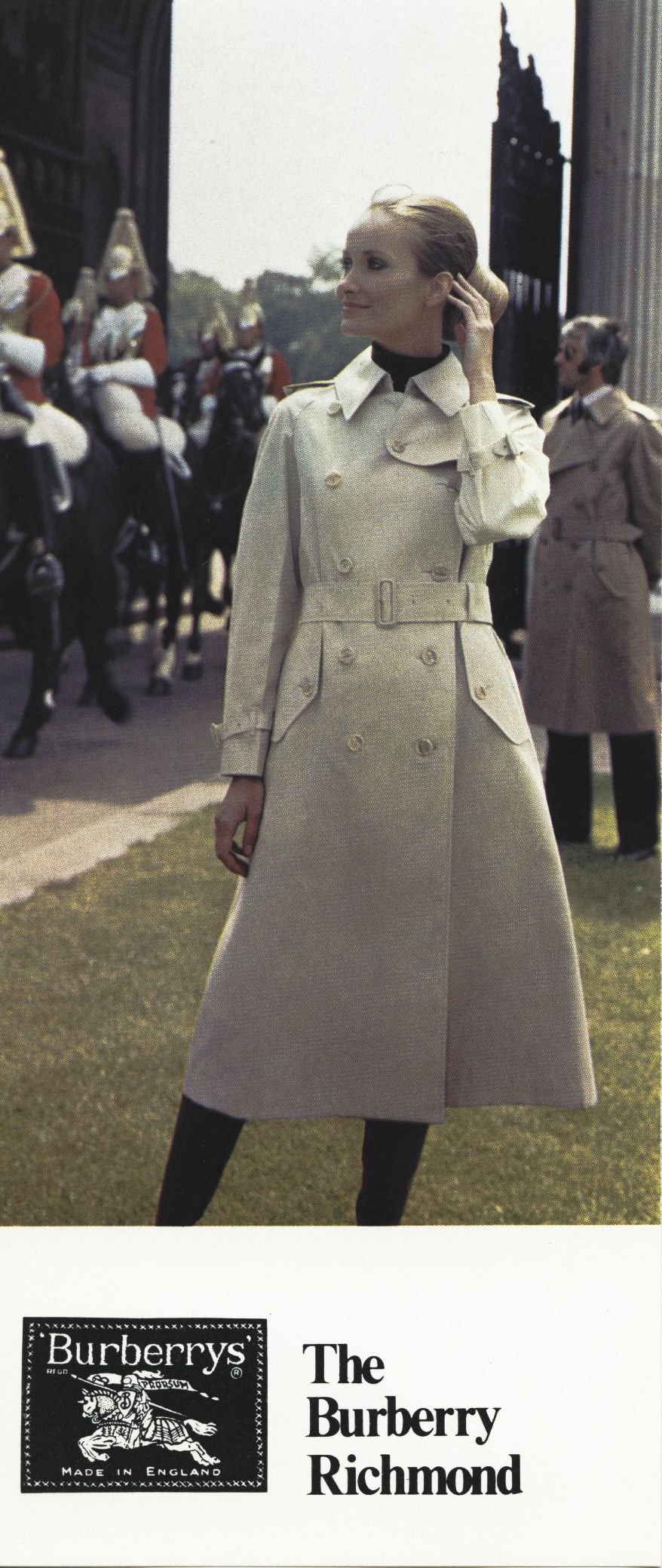 버버리 트렌치 코트를 중점으로 한 1971년경 캠페인. / 이미지 출처: 버버리