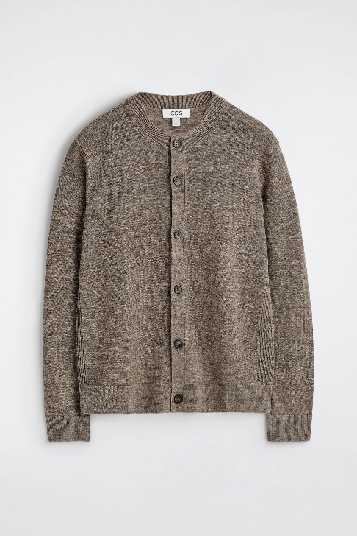 니티드 리넨 가디건