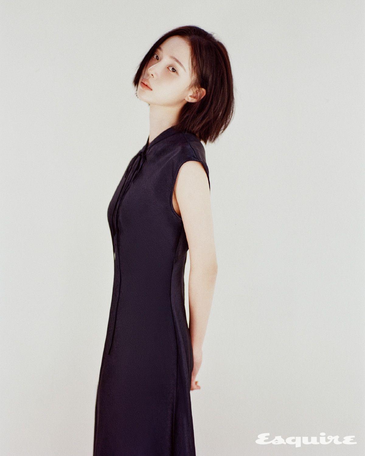 레이스업 새틴 드레스 폴로 랄프 로렌.