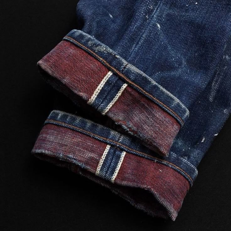 청바지 밑단 체인스티치 / 이미지 출처: 핀터레스트