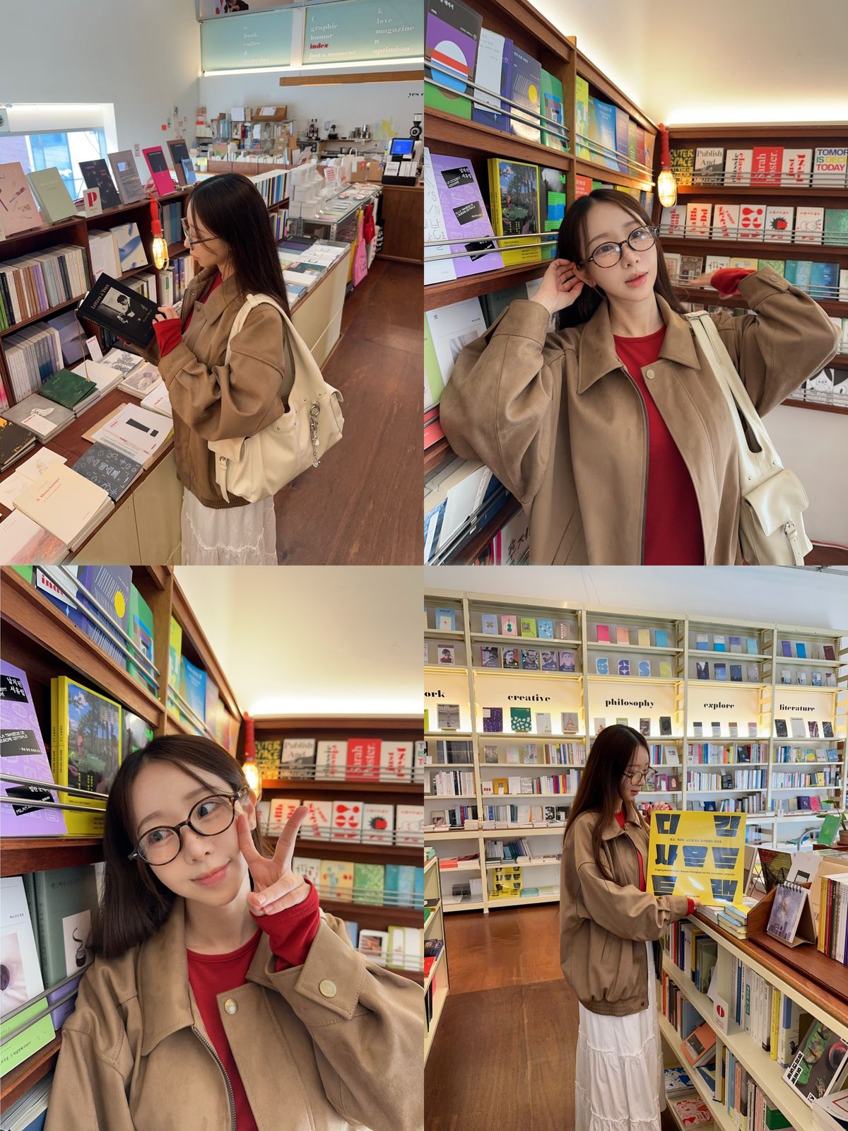 필자의 포엣코어 무드 봄 메이크업, VDL 블러셔 <미스티 애프리콧>과 아멜리 <스파이스 피치>를 사용했다. / 이미지 출처: 필자 촬영