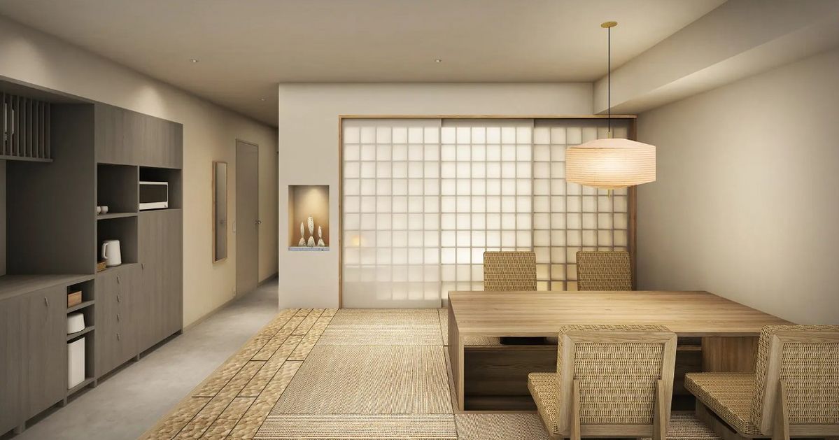 무인양품 가구와 교토 지역 작가들의 공예품으로 디자인했다. / 출처: 무지 베이스 교토 기요미즈