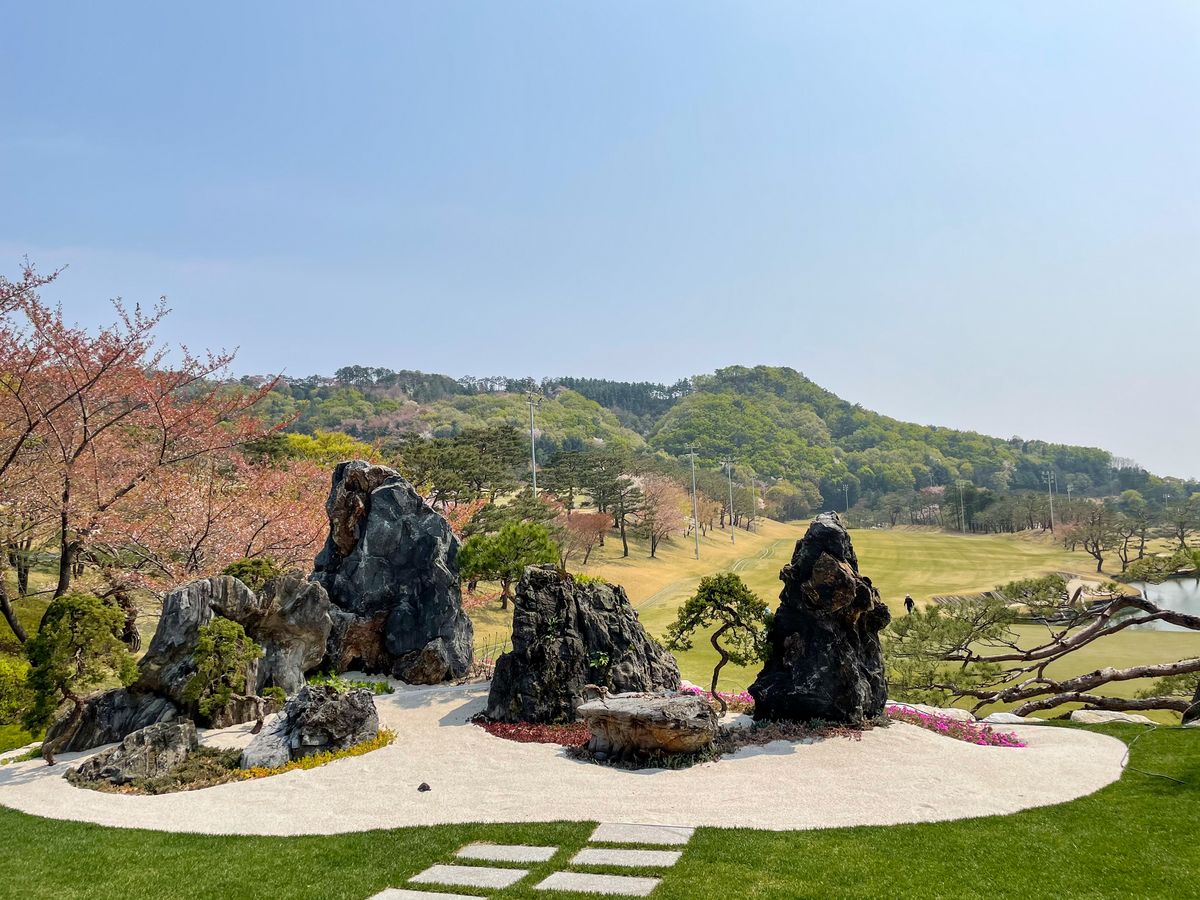 4월 초 벚꽃 시즌에 맞춰 방문했으나, 당시 개화 시기가 일러서 벚꽃이 다 떨어졌던 신라CC / 이미지 출처: 필자 촬영