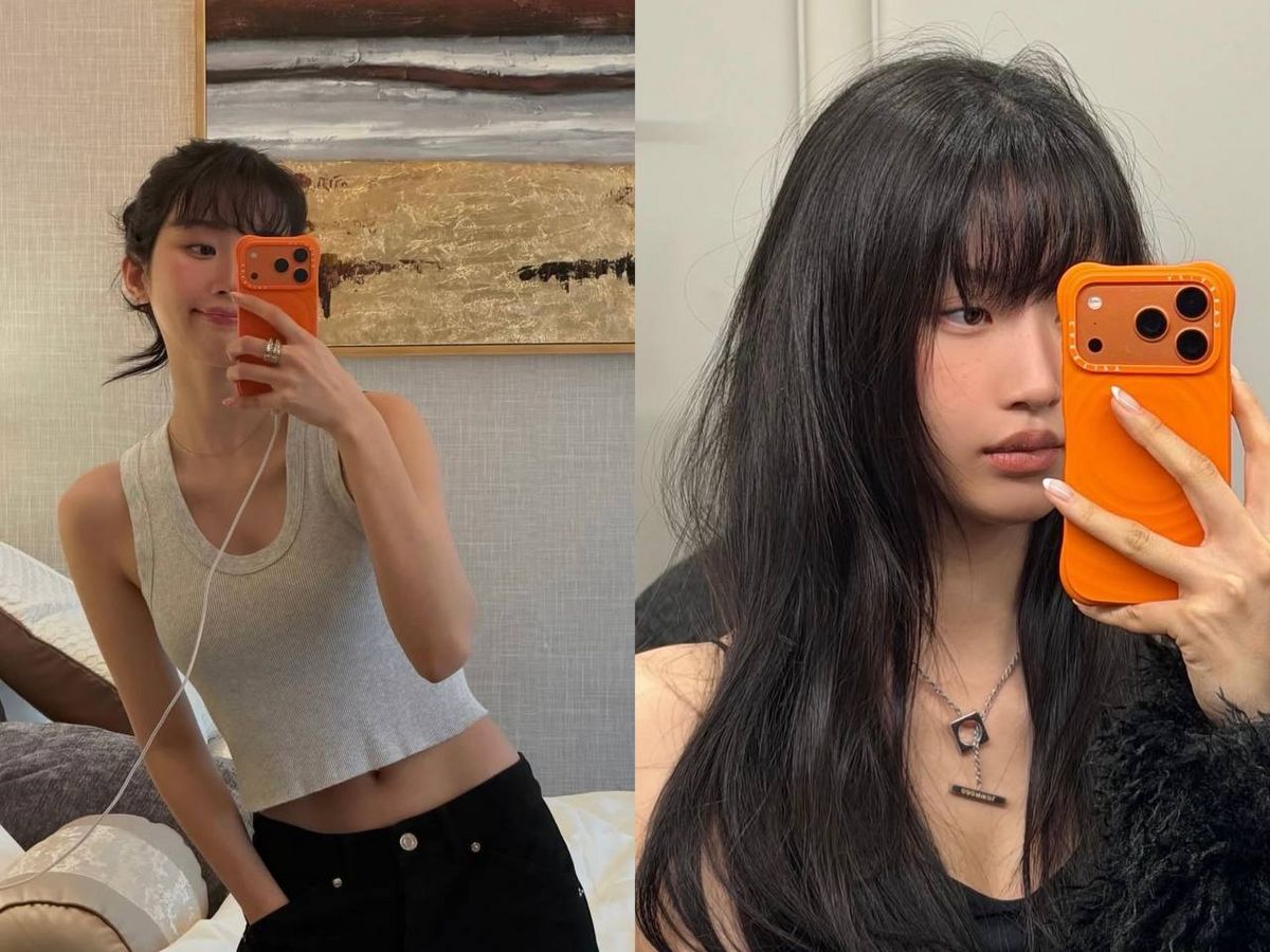 더스티 로즈 컬러의 블러셔로 혈색을 더하고 피부를 구운 듯한 메이크업을 연출하였다. / 이미지 출처: 배우 문가영 인스타그램