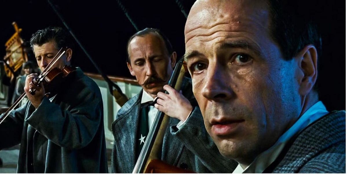 타이타닉, 침몰하는 갑판 위에서 연주하는 악단 / 이미지 출처: 스크린랜트