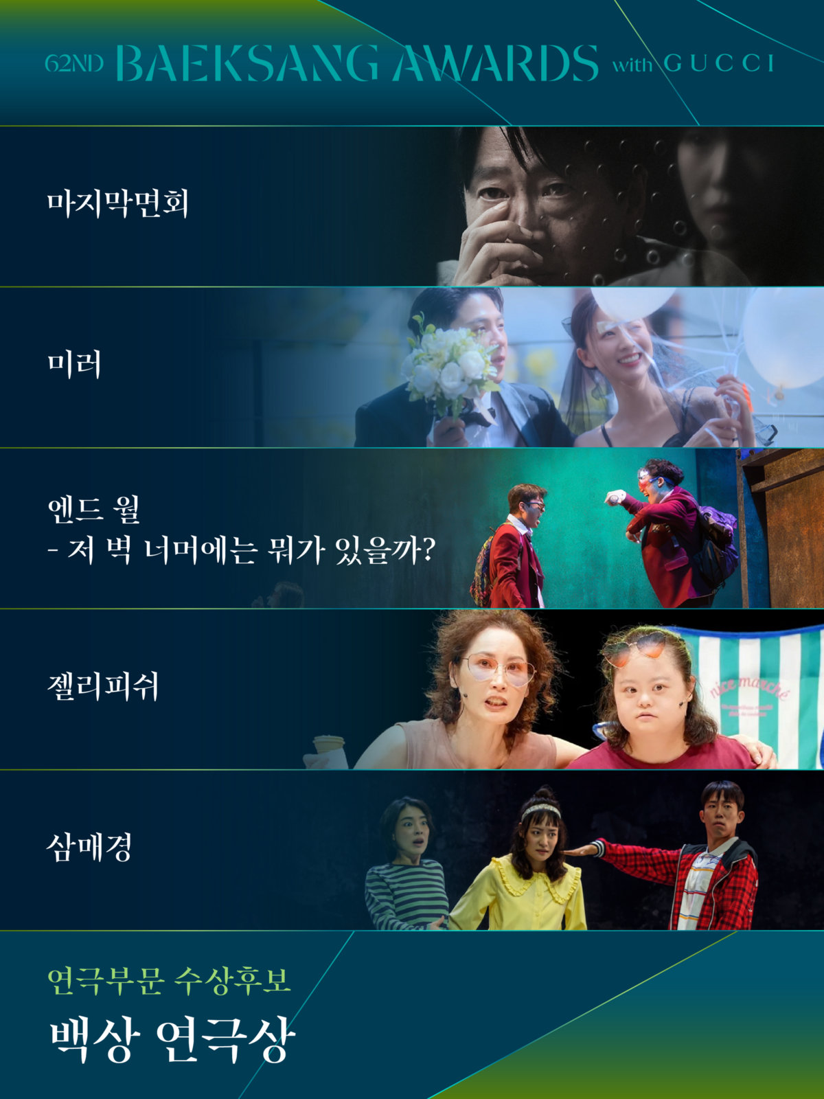 연극 부문 후보 공개 / 이미지 출처: HLL