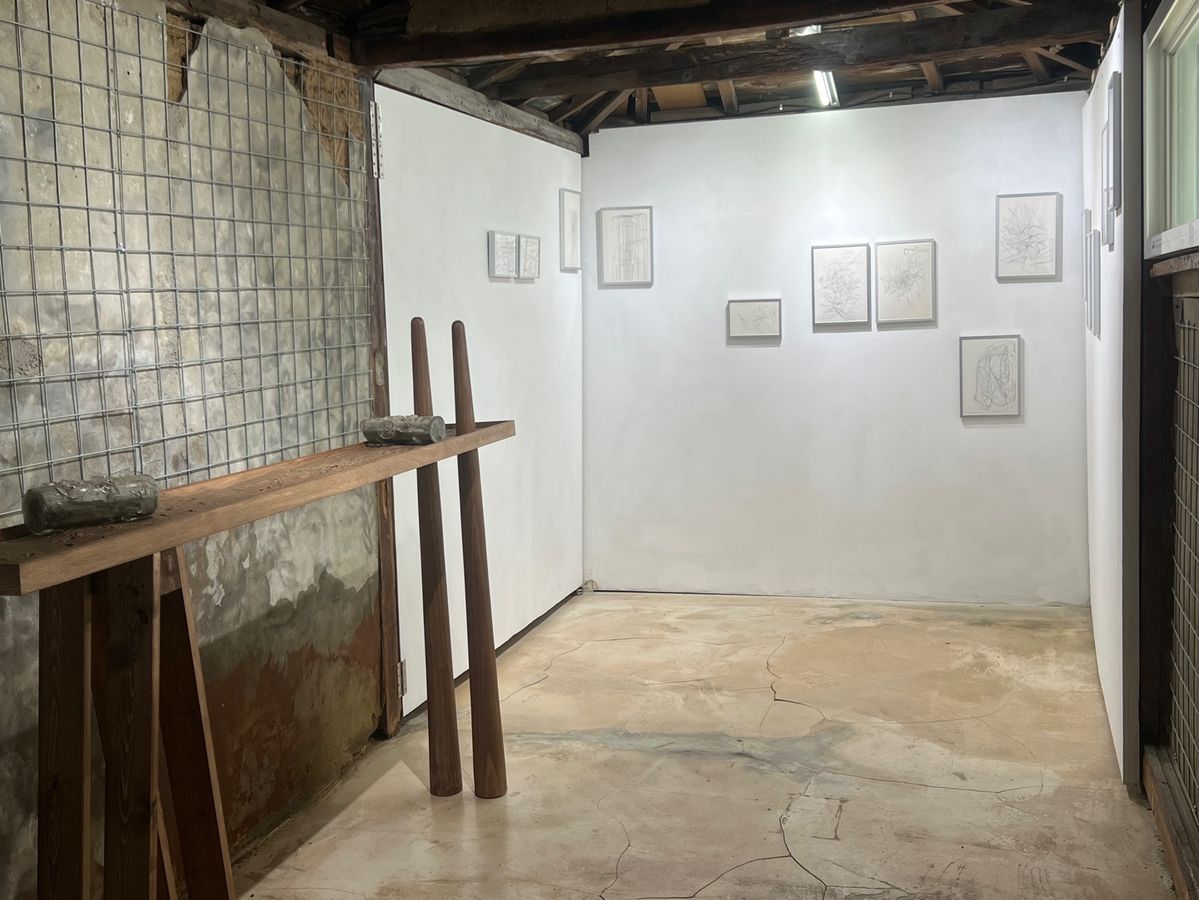 <타자 치기> 전시 전경 / 이미지 출처: 필자 촬영