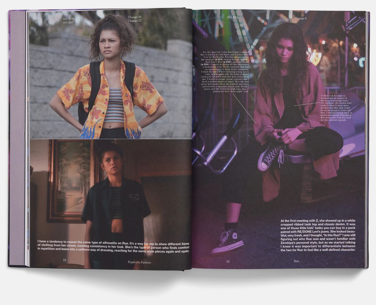 의상 디자이너 하이디 비벤스가 기록한 <유포리아> 패션 / 이미지 출처: @a24books