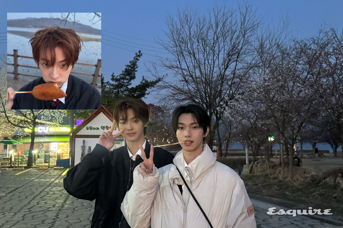 두물머리 연 핫도그 먹는 플레어 유 우진, 립우