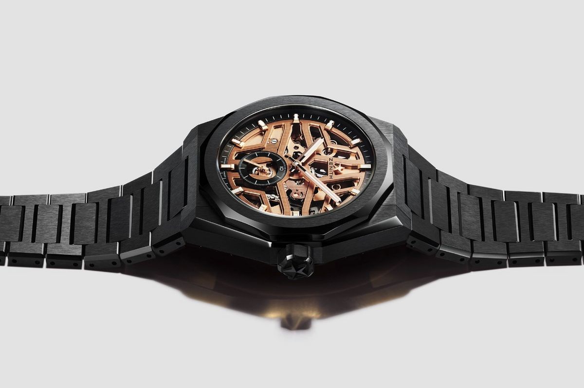 스켈레톤 워치 중 세계 최초로 1/10초 카운터를 구현한 제니스 데피 스카이라인 스켈레톤 / 이미지 출처: 제니스