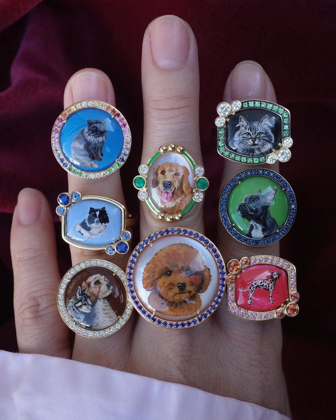 커스텀 제작 가능한 Francesca Villa 링 / 이미지 출처: Francesca Villa