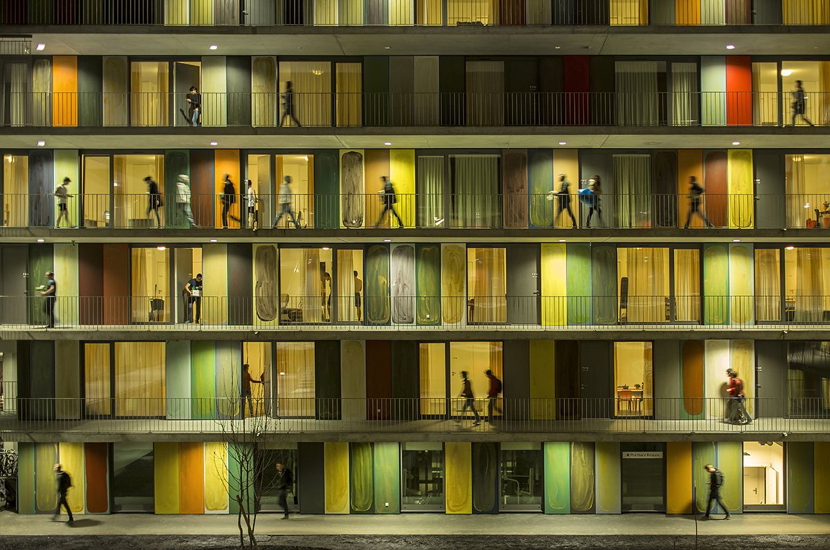 EPFL 학생 기숙사 로잔, 스위스, 2012