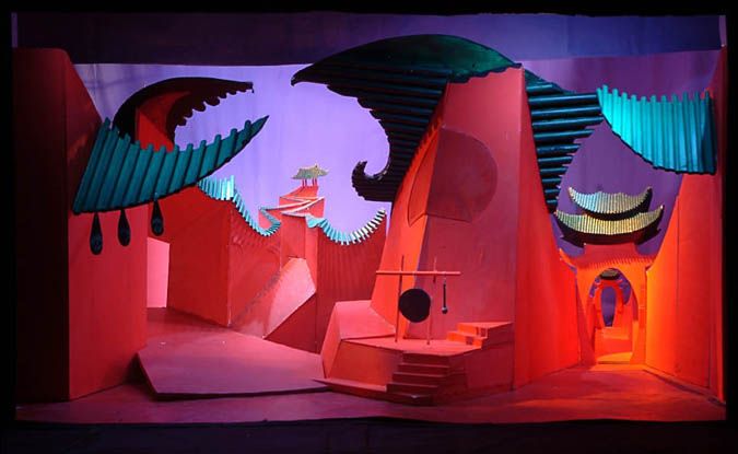 이안 팔코너와 함께한 <투란도트(Turandot)> 무대 / 이미지 출처: David Hockney