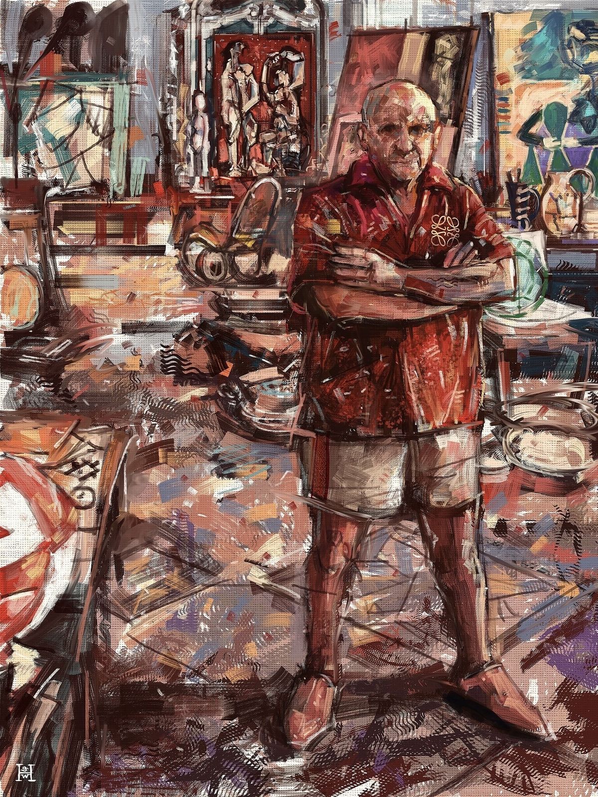 Sartorial Painting No.337 Pablo Picasso by Seungwon Hong / 이미지 출처 : 필자 아트웍 @maestrohsw 