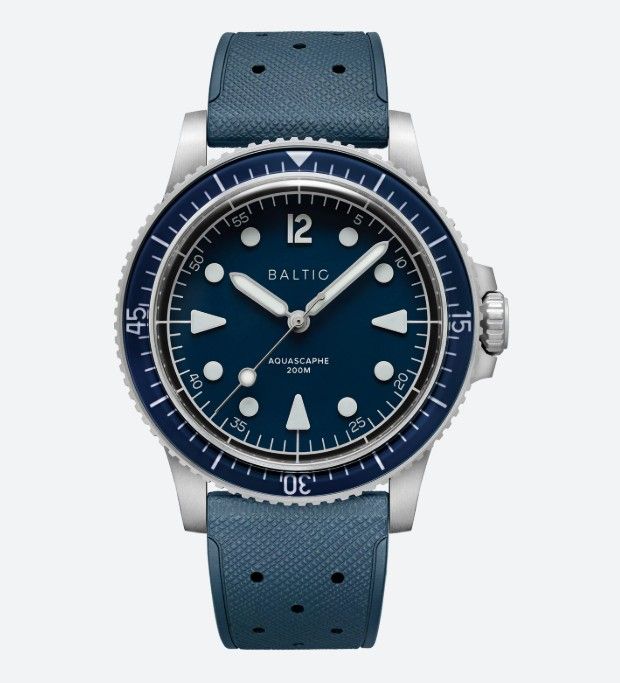 블루 컬러가 돋보이는 발틱 아쿠아스케이프 MK2 / 이미지 출처: baltic-watches.com