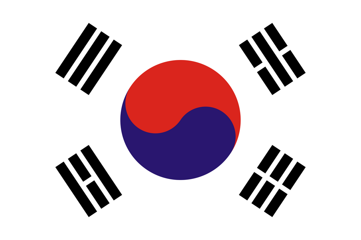 1949년 국기 제작법이 공표된 뒤 오늘날까지 이어지고 있는 대한민국 태극기의 표준 형태. / 이미지 출처: 행정안전부