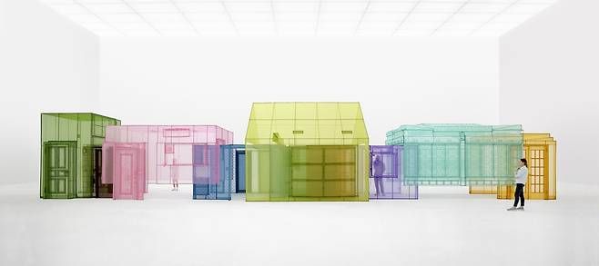 서도호 ‘Nest_s’(2024), 410.1x375.4x2148.7cm / 이미지 출처 : 국립현대미술관