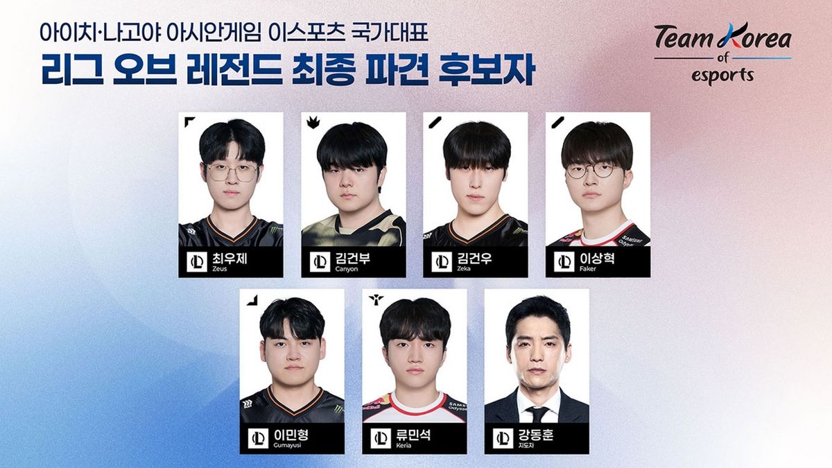 LCK 리그에서 매 시즌 왕좌를 두고 피 터지게 싸우던 T1, 젠지, 한화생명 등 각 명문 구단의 간판스타들이 단 하나의 태극마크 아래 뭉친 e스포츠 국가대표 / 이미지 출처: 한국e스포츠협회(KeSPA)