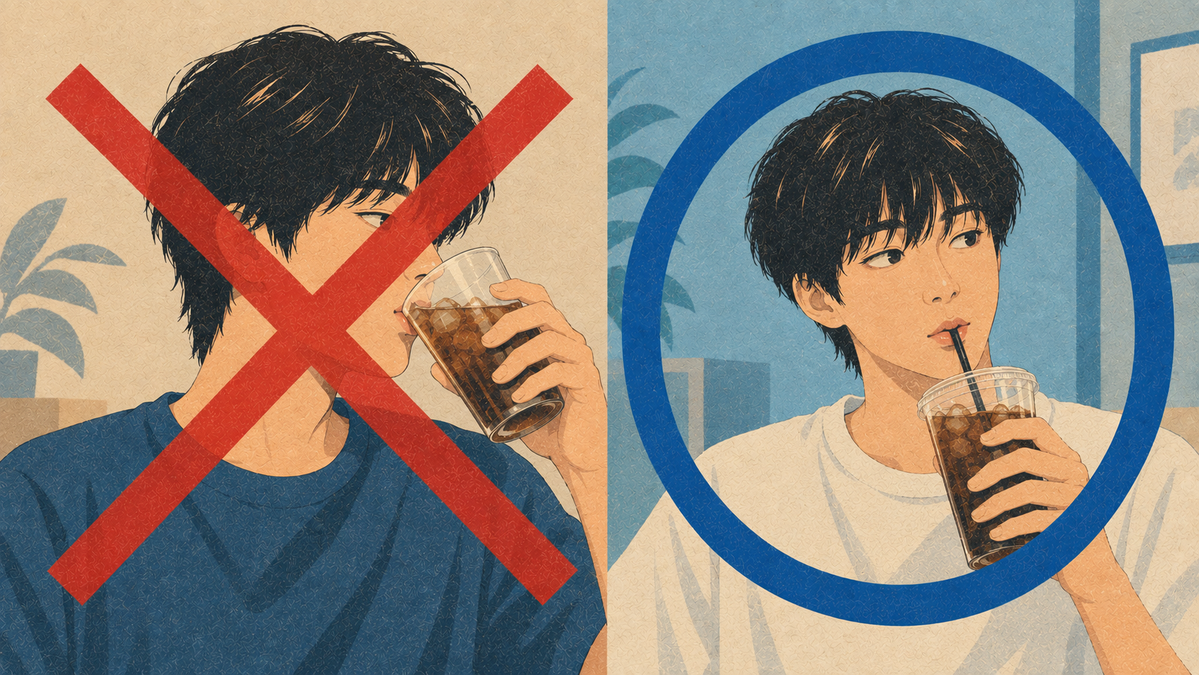 하얀 치아를 유지하려면 커피를 마실 때는 빨대를 사용하고, 연마도를 체크하며 치약을 선택하는 등 생활 속 루틴이 중요. / 이미지 출처: 생성형 AI
