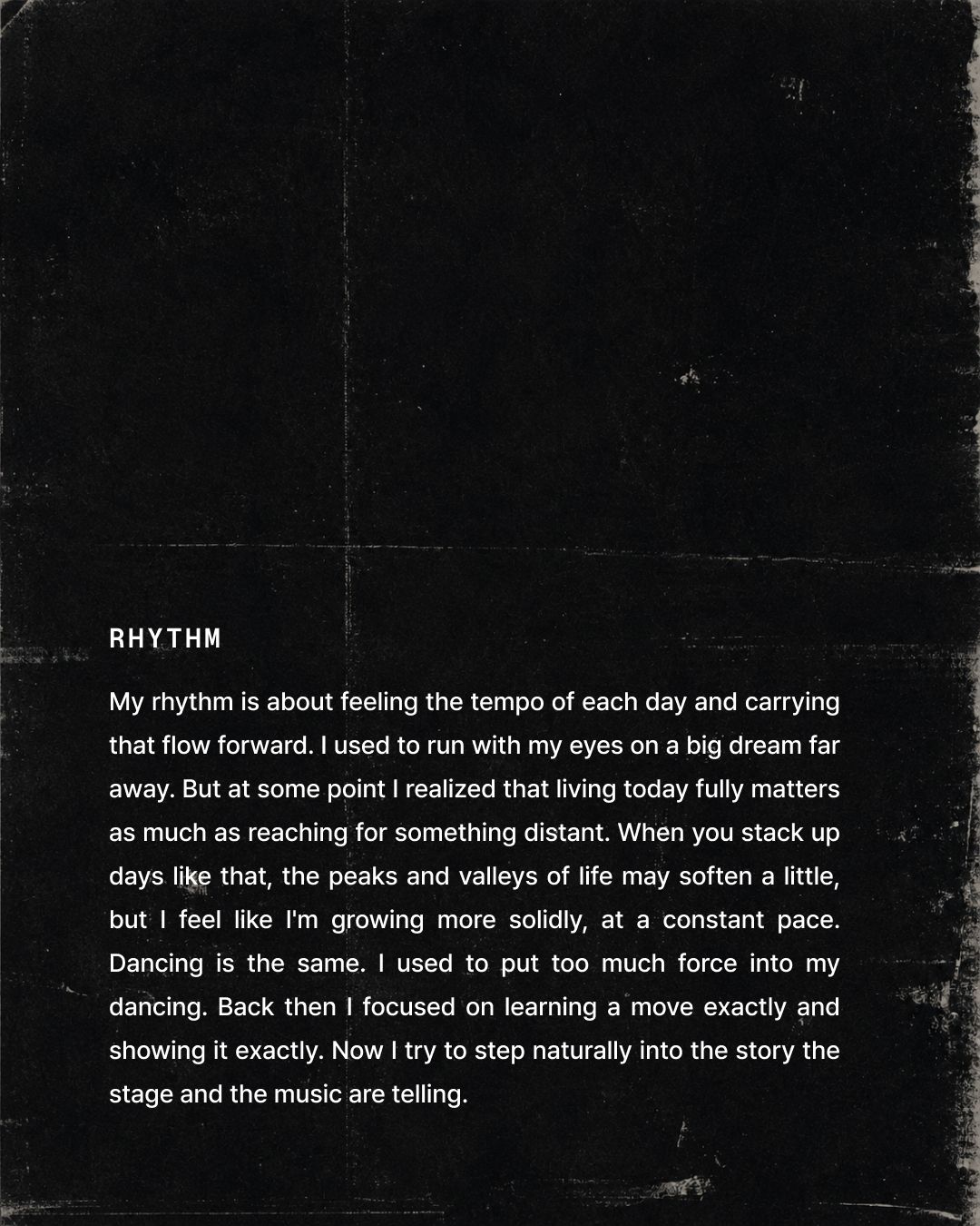 디노 무대 일지 RHYTHM 영문 버전.
