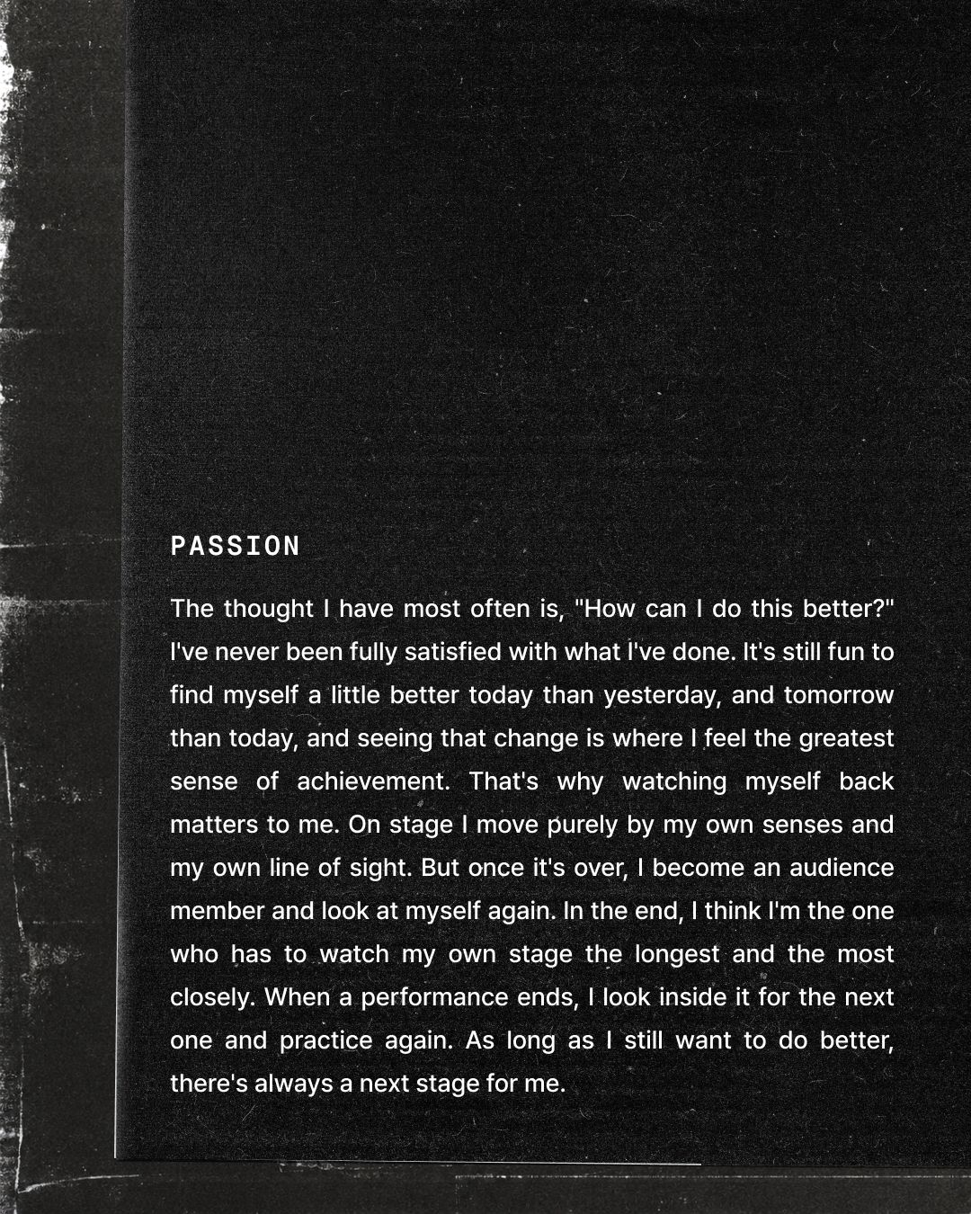 디노 무대 일지 PASSION 영문 버전.