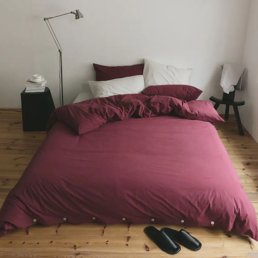 DUVET COVER - MERLOT (2 SIZES) 이불커버 - 멀로